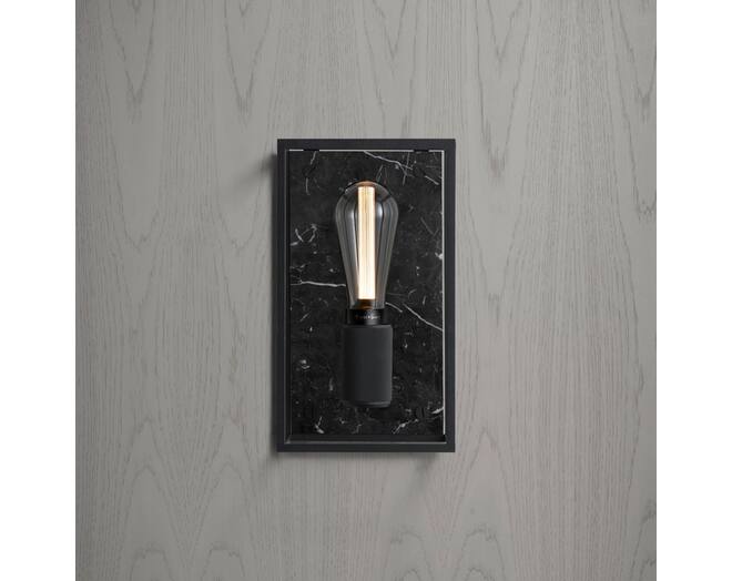Caged Wall Light/Medium/Black Marble