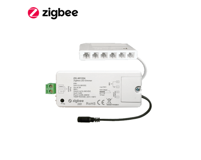 Zigbee ontvanger 6 voudig Micro24 verdeler+ Driver 24V/60W