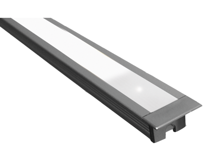 Diva met TouchLedDimmer aluminium Lengte: