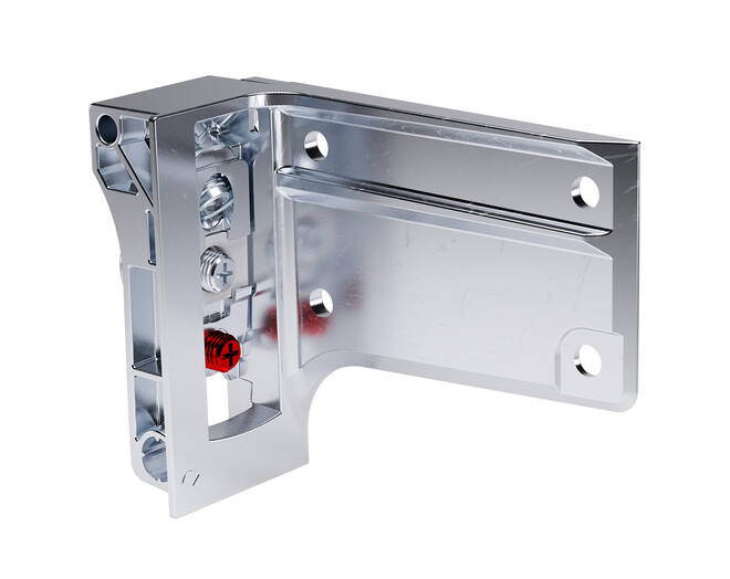 Kastophanger LIBRA H7 rechts, voor alu profiel, om te schroe