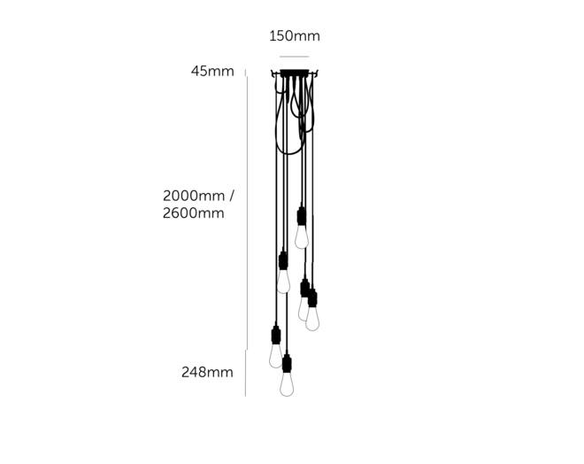 Hooked 6.0 Nude/2.6M Brass