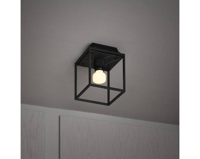 Caged Wall Light/ Small/Black Marble
