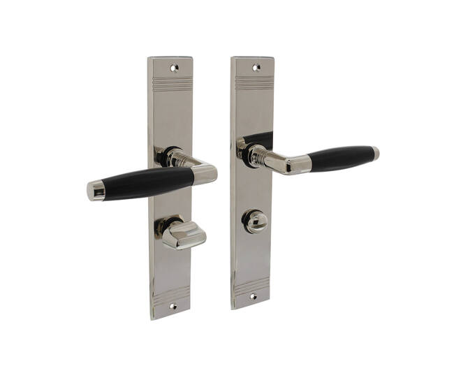 Deurkruk Ton Basic met schild WC63/8mm nikkel