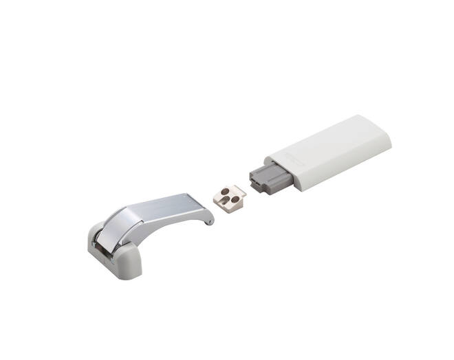 Klepopener met soft close, 8.0-10.5N, met stopper op 95gr