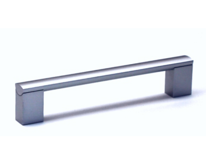 Greep 16x172mm RVS look hartmaat 160mm, met platte voetjes