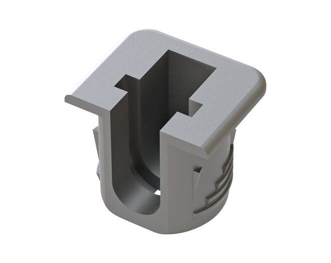 Plankdrager Flipper grijs, kliksysteem, voor 18mm hout