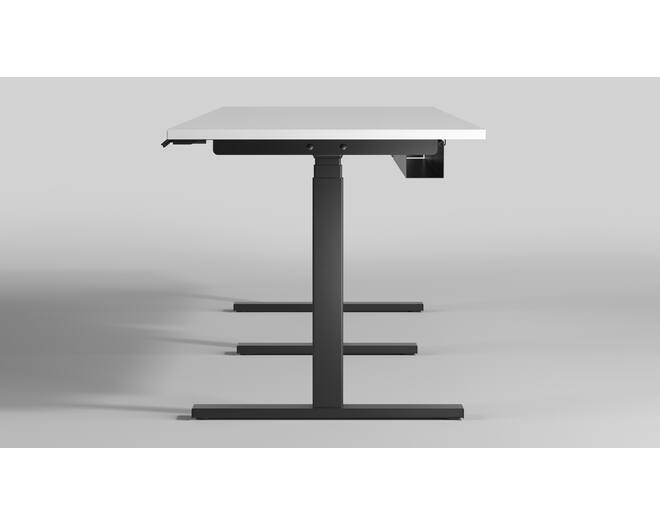 Milano Vergader voor een blad tot 4000mm. Zwart RAL9005.