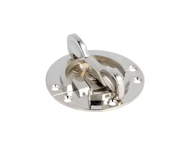 Bladverbinder rond 60mm, dikte 1,5mm vernikkeld