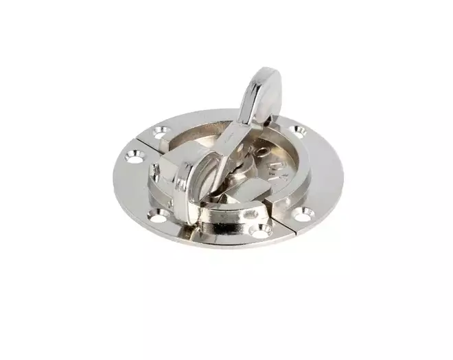 Bladverbinder rond 60mm, dikte 1,5mm vernikkeld