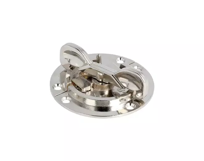 Bladverbinder rond 60mm, dikte 1,5mm vernikkeld