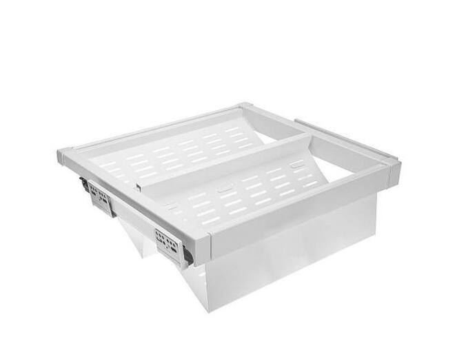 Schoenenrek, uittrekbaar metal 600 mm SOFT-CLOSE, Wit