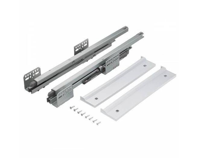 Schoenenrek, uittrekbaar metal 600 mm SOFT-CLOSE, Wit