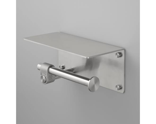 Toilet Roll Holder/w/ Shelf/190Mm/7.5 Inches/Cast