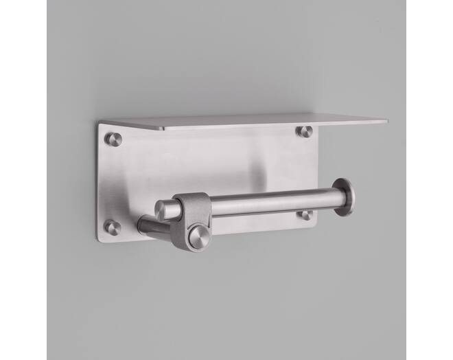 Toilet Roll Holder/w/ Shelf/190Mm/7.5 Inches/Cast