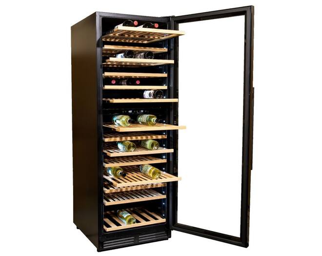 Vinata Wijnklimaatkast Premium, vol glazen deur, 154 Flessen