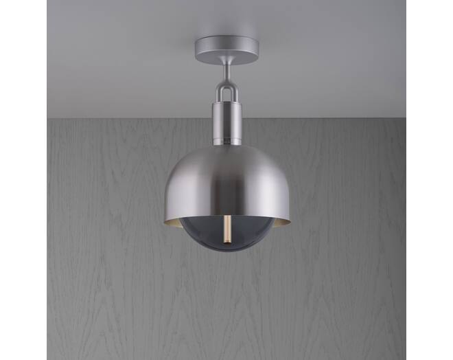 Forked Ceiling/Steel/Medium Steel Shade/Medium Smoked