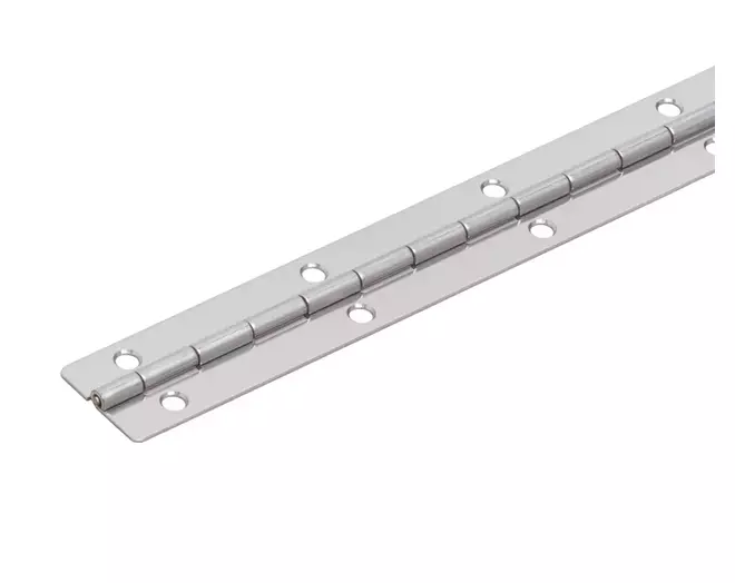 Pianoscharnier RVS 38mm breed, lengte 450mm, 3.5mm dik