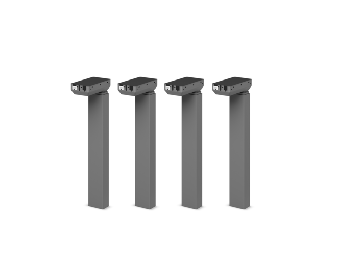 Milano set met 4x DL6 Experience. Kleur: Zilver RAL9006