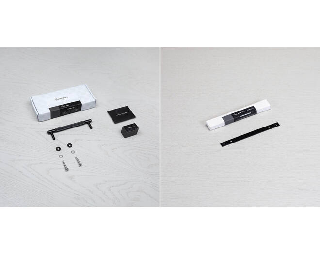 Pull Bar/Plate/Linear/Small 190Mm/Black (Non US)