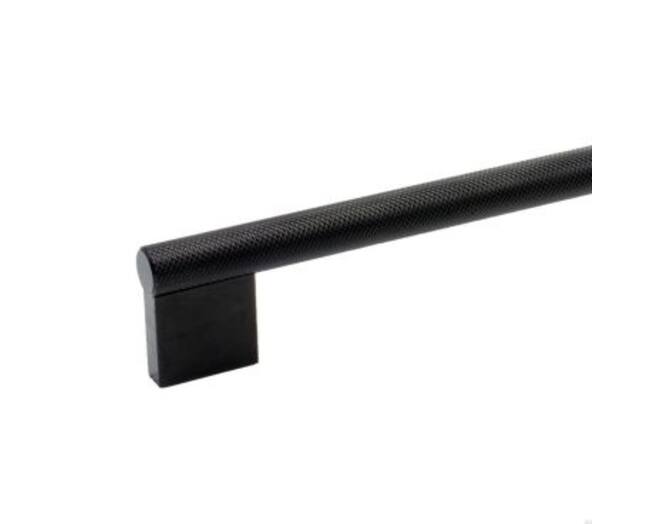 Greep ribbel 10x160x182mm, mat zwart