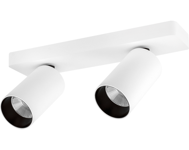 Opbouwspots Galex DUO LED draai/kantelbaar wit  2700K