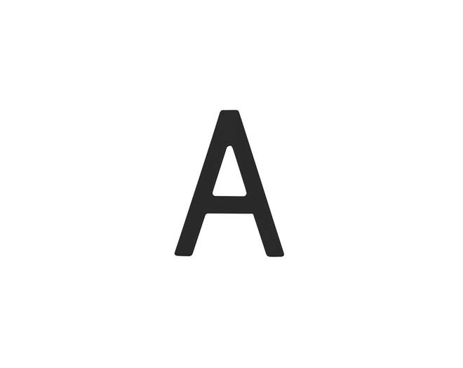 Huisletter A 100mm zwart
