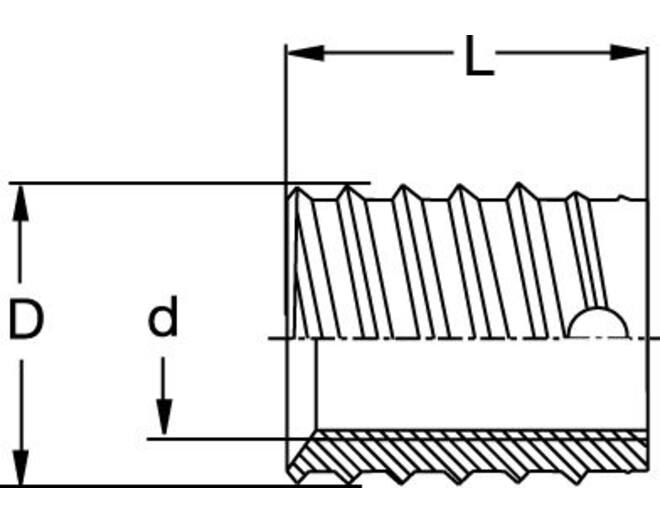 Rampabus BAN M4/6,5x0,8, lengte 8mm geel verzinkt, VE=1000