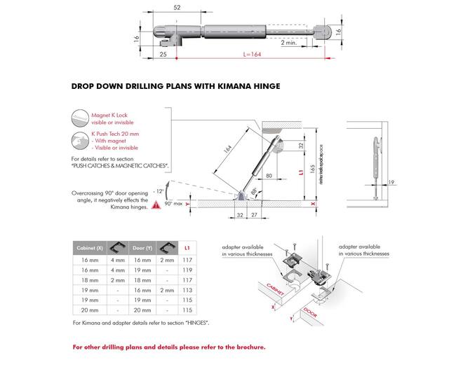 Klepschaar Kraby 164mm  - vallende klep - VE=100