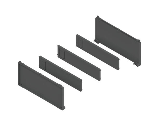 LEGRABOX flesverdeling oriongrijs breedte 200mm