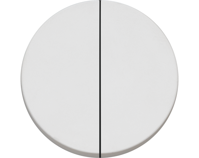 Rond 2.0 Double NO/NC Push button -t.less - white alu