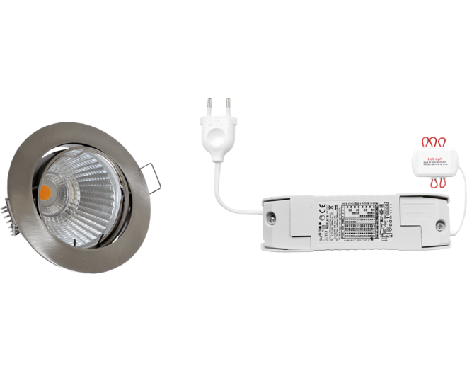 4x  rond RVS Look+4x powerled+4x verl+driver