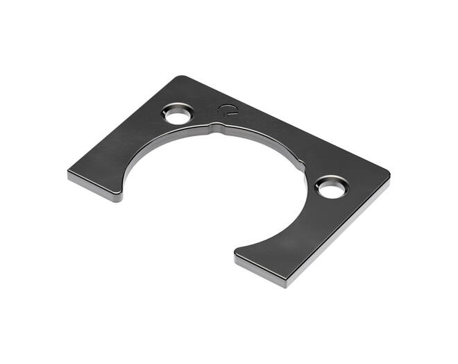 Kimana afstandsplaatje zwart 2mm, VE= 500
