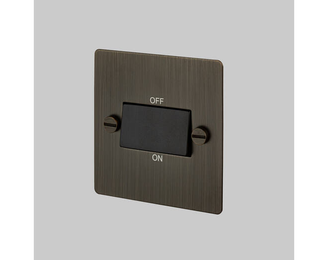 Triple Pole Fan Switch - Smoke - Black Interior