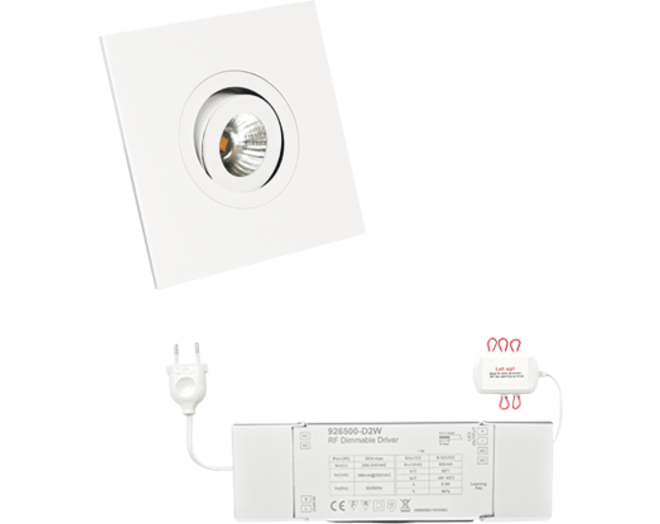 4x Monza Vierk. wit DTW 3000K-2200K+4x verl + MC easy basis
