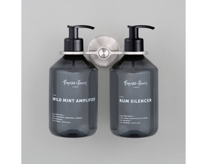 Soap Holder/Double Dispenser/No Soap Included/Cast/S