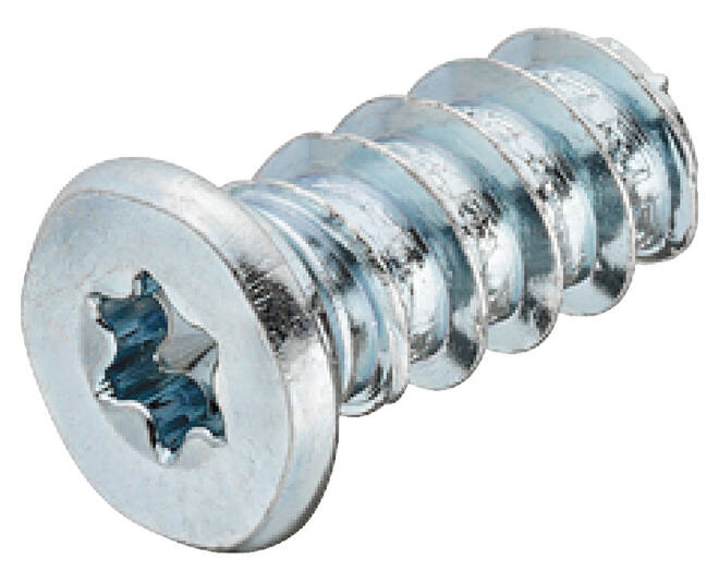 Euroschroef 6.3x13 PK, TORX, kop 7.7mm verzinkt