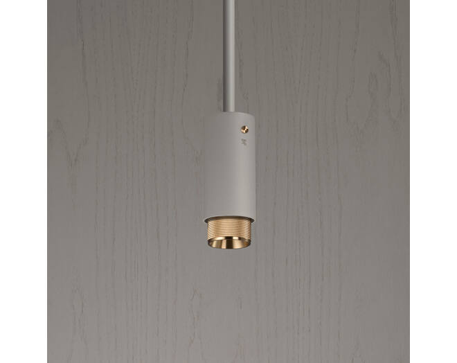 Exhaust Pendant/Cross/Stone/Brass