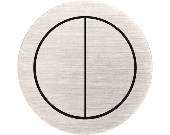 Rond 2.0 Push button 4X- s. trim - brushed nickel