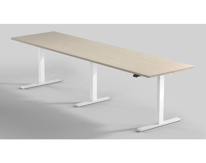 Milano Vergader voor een blad tot 4000mm. zilver RAL9006