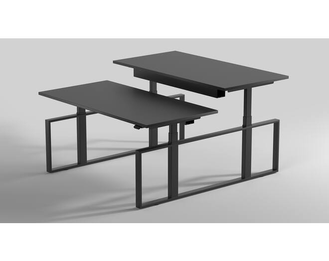 Square duo HS zwart inclusief frame 1000-1500mm.