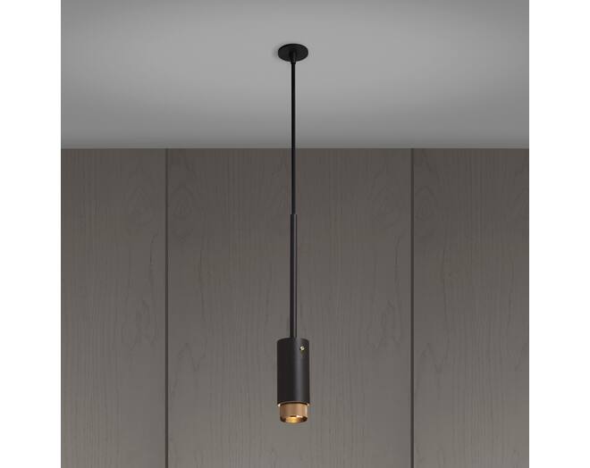 Exhaust Pendant/Linear/Graphite/Brass