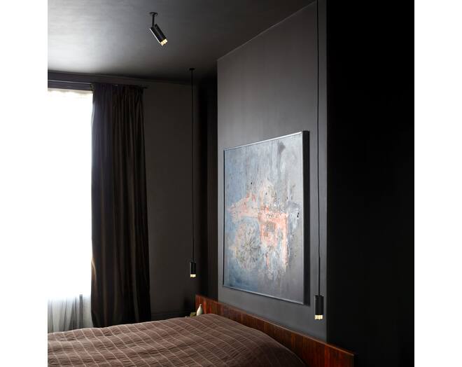 Exhaust Pendant/Linear/Graphite/Brass