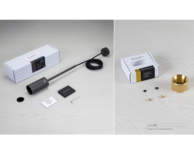 Exhaust Pendant/Linear/Graphite/Brass
