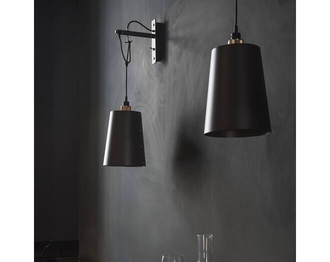 Hooked Wall Large Graphite/Brass