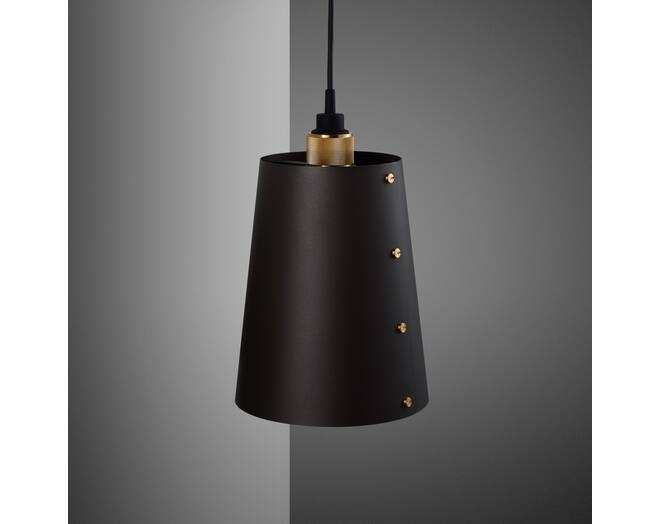 Hooked Wall Large Graphite/Brass