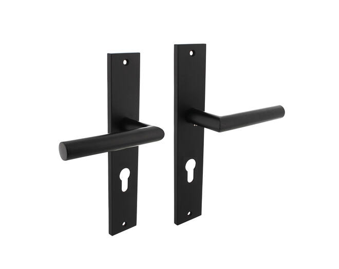 Deurkruk Bastian op schild 245x45 mm Pcgat 72mm