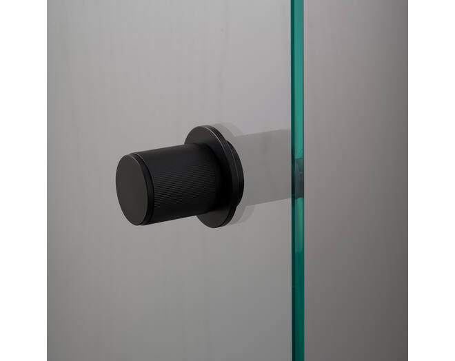 Fixed Door Knob/Single-Sided/Linear/Welders Black