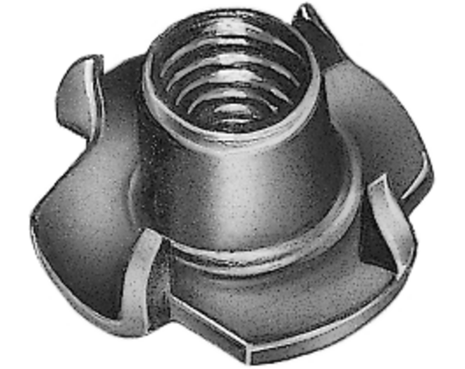 Inslagmoer M4 x 8mm verzinkt