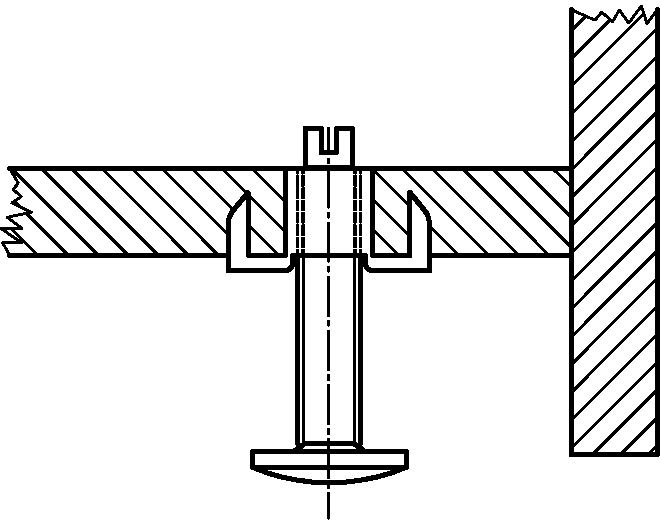 Inslagmoer M4 x 8mm verzinkt