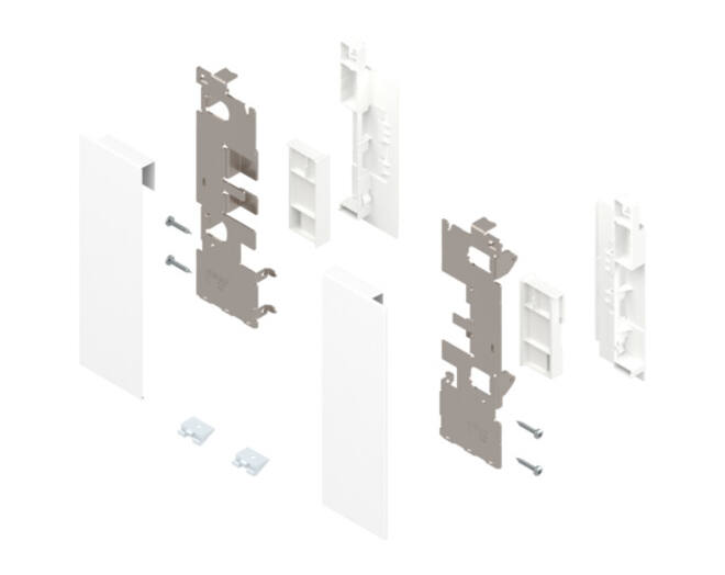 Legrabox fronthouderset C, zijdewit voor glas